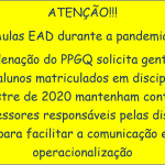 Aulas EAD durante a pandemia!!!